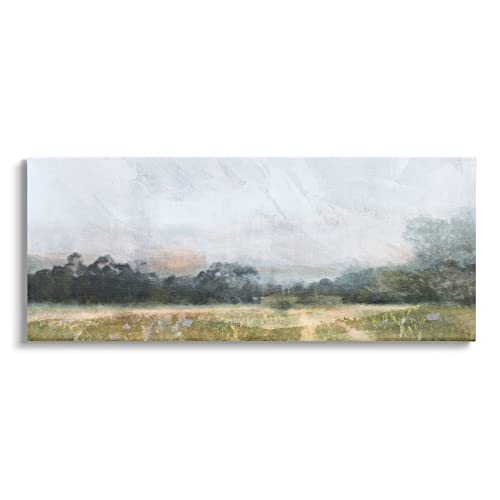 Stupell Industries Rural Field Abstract Landscape Canvas Wall Art, Design by Nina Blue