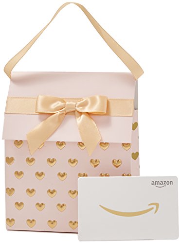 Stylish Amazon.com Gift Card in Pink and Gold Gift Bag
