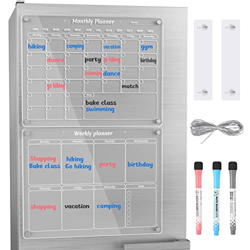 Stylish and Practical Acrylic Calendar for Fridge