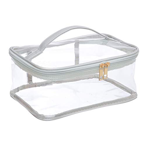Stylish and Spacious Clear Cosmetic Bag for Women