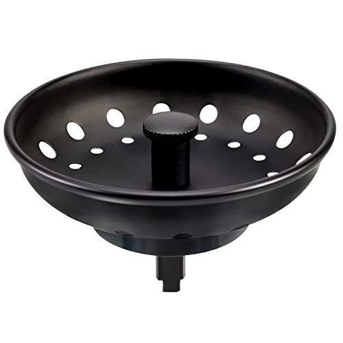 Stylish Black Sink Basket Strainer Drain Stopper