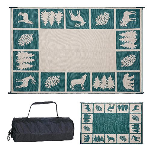 Stylish Camping Reversible Mat - Large Floor Mat for Outdoors
