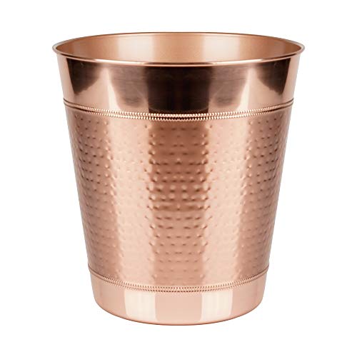 Stylish Copper Hudson Decoration Collection Wastebasket - Compact and Versatile