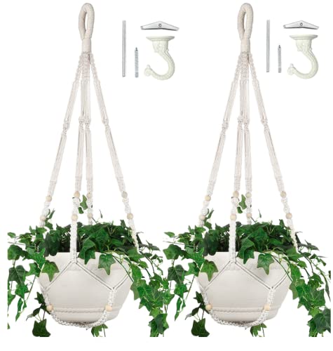 Stylish Macrame Planter Hanger with Extra-Long Length and Sturdy Construction