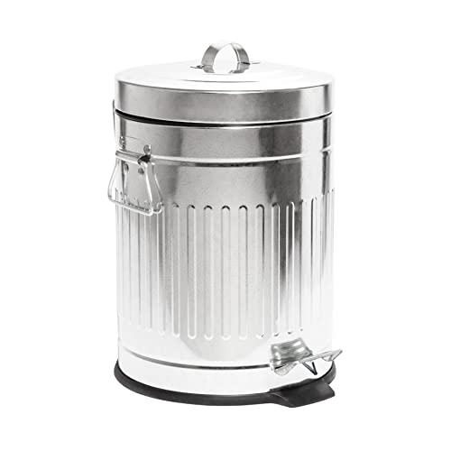 Stylish Stainless Steel Small Trash Can with Step Operation