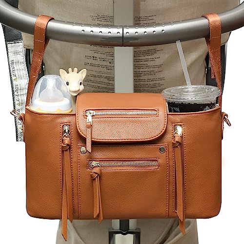 Stylish Stroller Organizer with Insulated Cup Holder