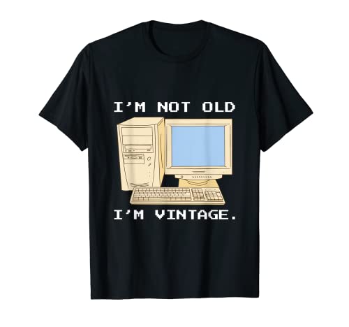 Stylish Vintage Computer T-Shirt with Retro Design