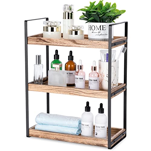 Stylish Wood Bathroom Vanity Organizer Shelf