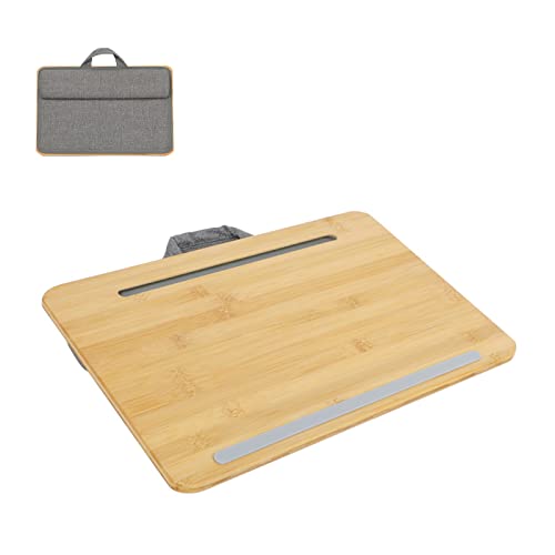 SUMISKY Laptop Lap Desk: Portable Bamboo Stand for Comfortable Laptop Usage
