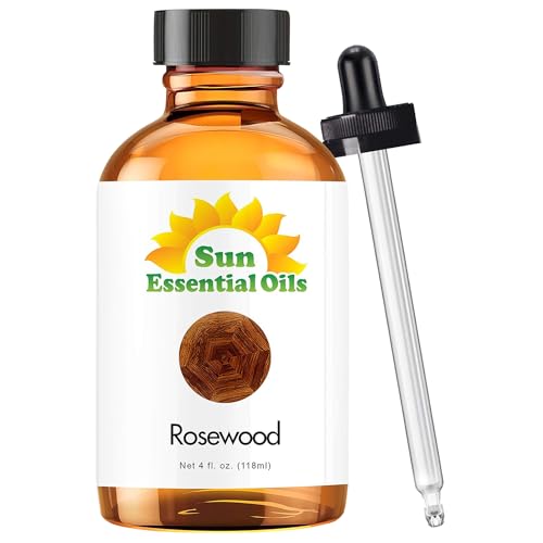 Sun Essential Oils 4oz - Rosewood Essential Oil - 4 Fluid Ounces