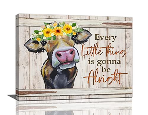 Sunflower Cow Wall Art