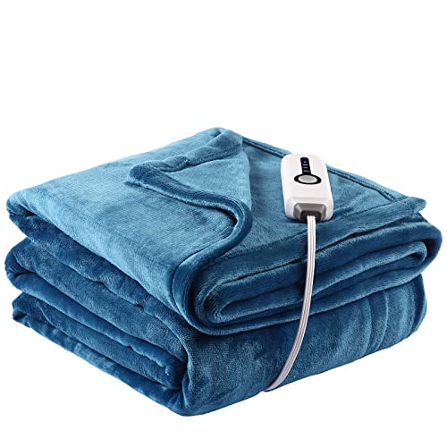 SUNNY HEAT Electric Blanket: Warm, Reversible, and Safe