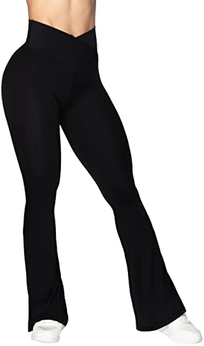 Sunzel Flare Leggings with Tummy Control and High-Waisted Fit