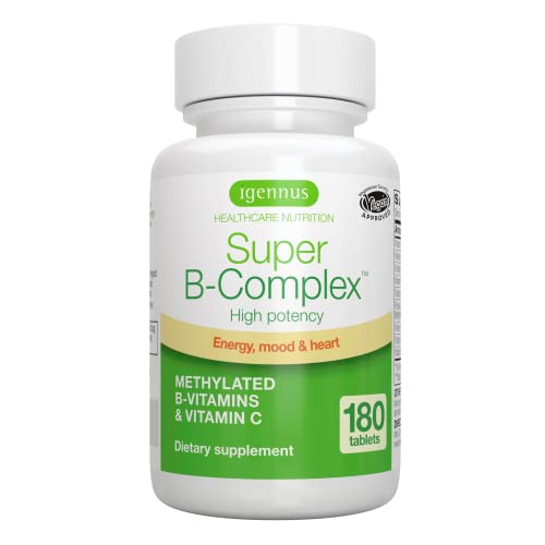 Super B-Complex with Methylfolate & Methylcobalamin - 180 Tablets