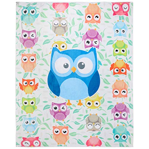 Super-Soft Extra-Large Fluffy Owl Blanket