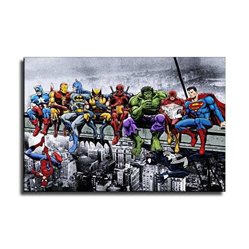 Superheroes Poster Decorative Painting Canvas Wall Art