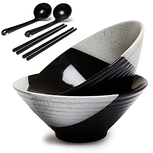 Superly Ceramic Ramen Bowl Set