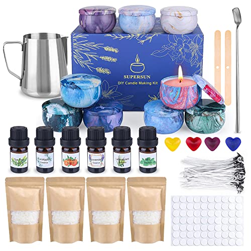 Ash & Harry Candle Making Kit for Adults and Kids Beginners DIY Candle  Making Supplies with Natural Soy Wax, 10 Essential Oils & 10 Soy Wax Dyes :  : Home & Kitchen
