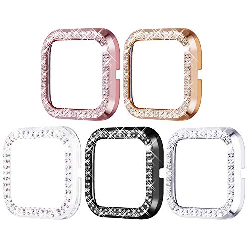 Surace Bling Crystal Diamond Frame Protective Case for Fitbit Versa 2
