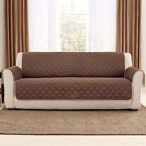 SureFit Reversible Microfiber Sofa Furniture Cover