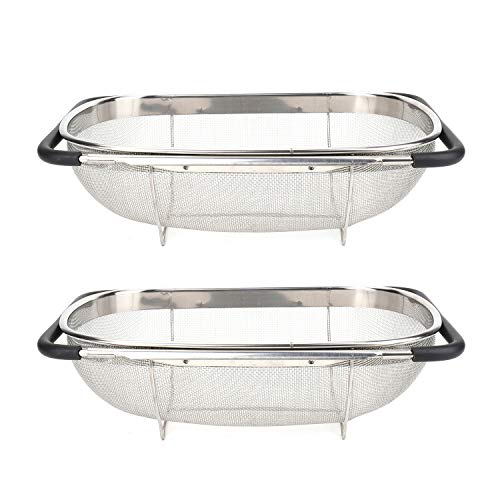 Suwimut Over the Sink Colander 2 Pack