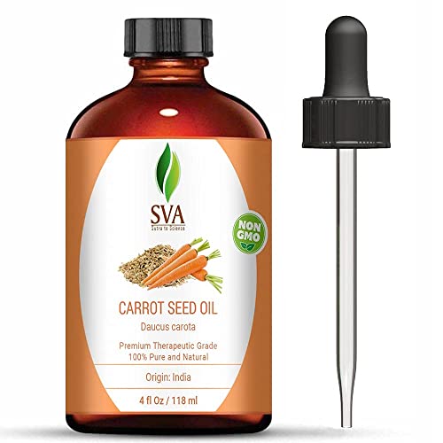 SVA Carrot Seed Oil - Premium Carrier Oil for Skin and Hair Care