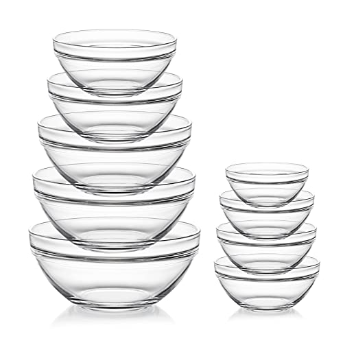 Sweejar Glass Mixing Bowls Set