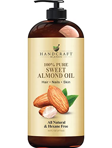 Sweet Almond Oil - 100% Pure and Natural - Premium Therapeutic Grade Carrier Oil for Essential Oils