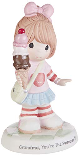 Sweetest Girl with Ice Cream Cone Bisque Porcelain Figurine