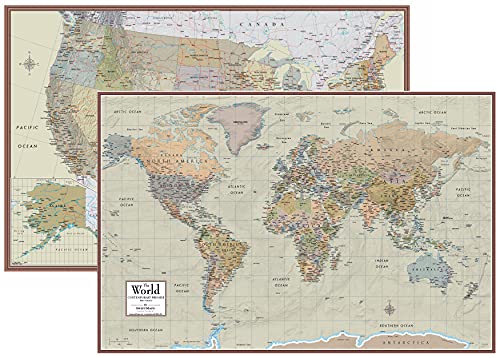 Swiftmaps World and USA Contemporary Premier 3D Map Set
