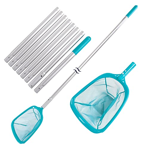 Swimming Pool Leaf Skimmer Net with Telescopic Aluminum Pole