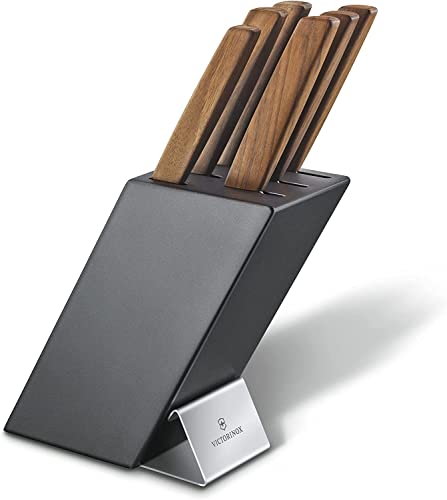 Swiss Modern Wood Knife Block Set