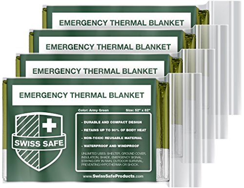 Swiss Safe Emergency Blankets for Survival Kit