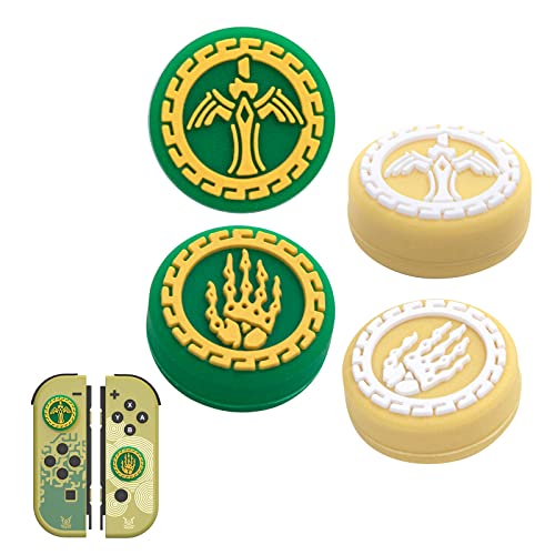 Switch Thumb Grip Caps for The Legend of Zelda: Tears of The Kingdom, Soft Silicone Joystick Cover Compatible with Nintendo Switch/Switch OLED/Switch lite - 4PCS
