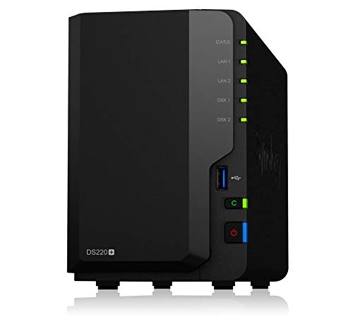 Synology DS220+: Reliable and Secure 2 Bay NAS DiskStation
