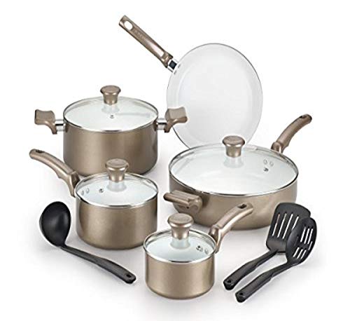 T-fal Ceramic Chef Cookware Set, 12-Piece: Innovative and Durable