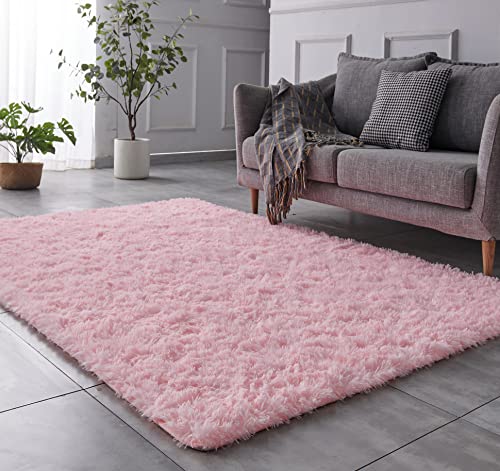 TABAYON Shaggy Pink Rug