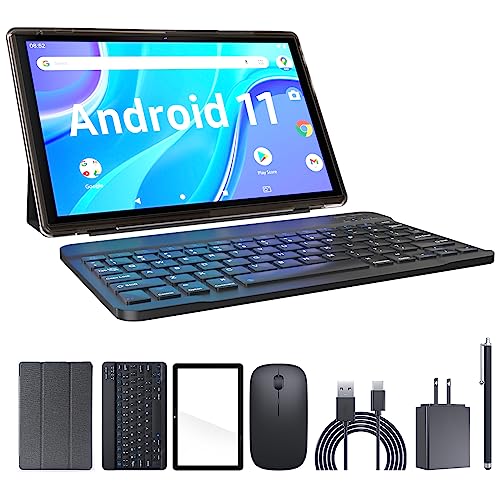 Tablet 2 in 1 Android 11 Tablets with Keyboard 10 inch