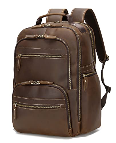 Taertii Leather Backpack for Men