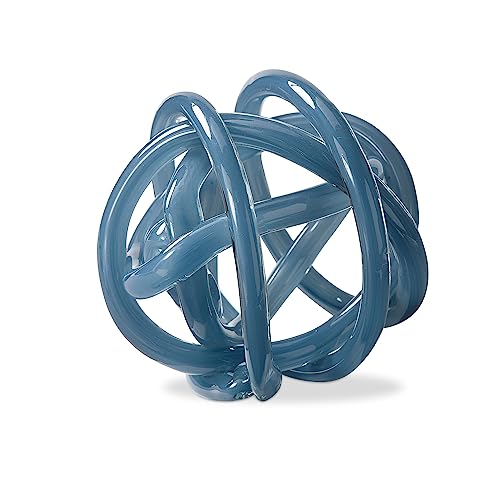 TAG Glass Knot Sculpture, Blue (G16449)