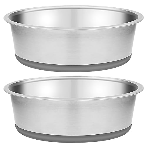 Taglory 2 Cup Stainless Steel Dog Bowls