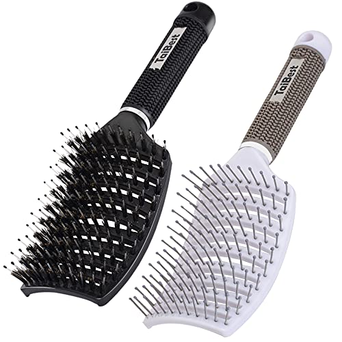 TaiBest Boar Bristle Hair Brush Set