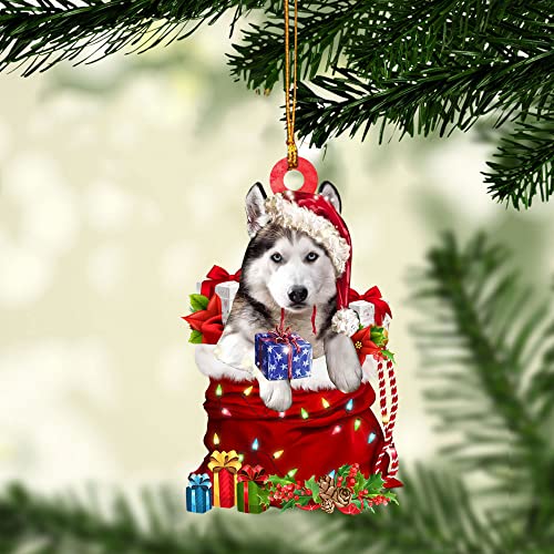 Talataca Husky Sibir Christmas Ornament