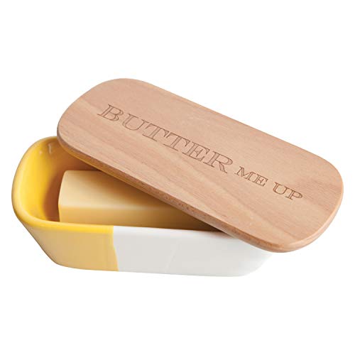 Talisman Designs Beechwood Butter Dish