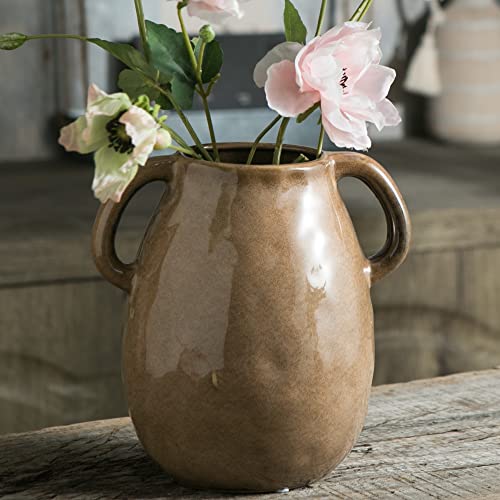 Tanvecle Brown Ceramic Vase