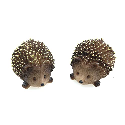 TAODAN Mini Hedgehog Figurine 2PCS