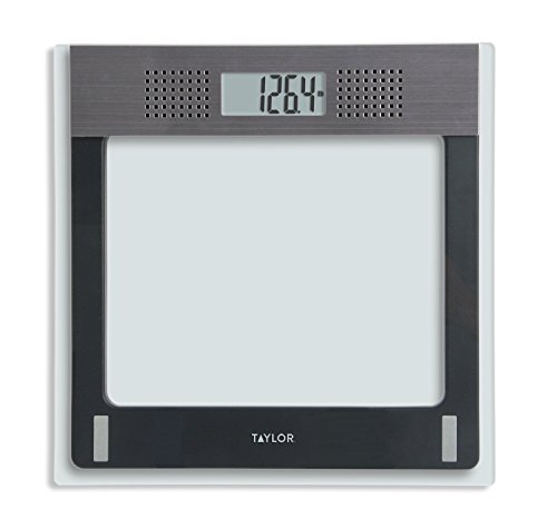 Taylor Electronic Glass Talking Bathroom Scale, 440 Lb. Capacity