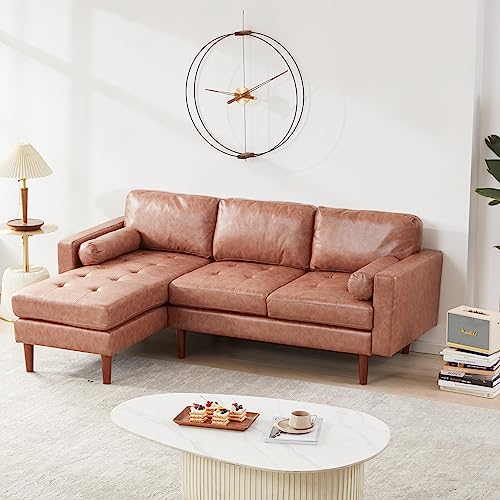 Tbfit 80"W Sectional Sofa Couch with Reversible Chaise