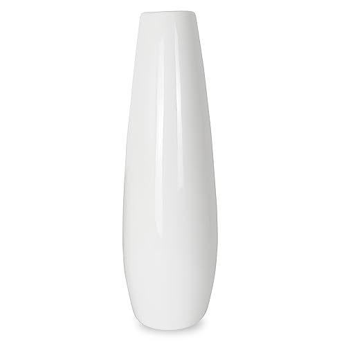 TDIAVH White Ceramic Flower Vase