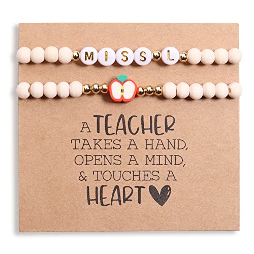 Teacher Bracelet Set for Women